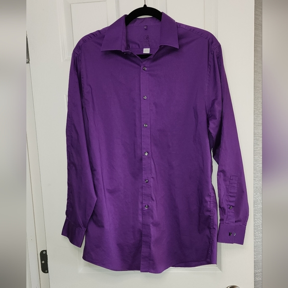 💥Sale💥Geoffrey Beene Slim Fit Long Sleeve Button Long Sleeve Shirt - Picture 2 of 5